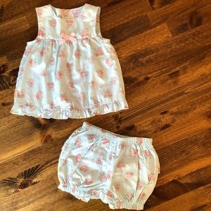 Carter’s Baby Girl’s Floral Top & Matching Shorts